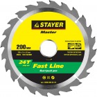 Stayer - Диск пильный 200х32мм 24Т быстрорез 3680-...