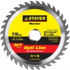Stayer - Диск пильный 210х30мм 36Т оптимальный рез...