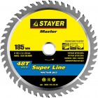 Stayer - Диск пильный 185х20мм 48Т чистый рез 3682...