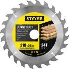 Stayer - Диск пильный 210х30мм 24Т технический рез...