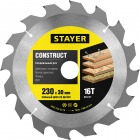 Stayer - Диск пильный 230х30мм 16Т технический рез...