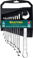 Kraftool - Набор комбинированных гаечных ключей 6-24...